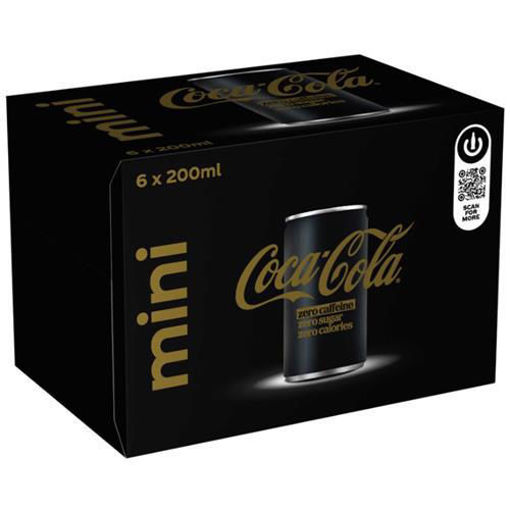 Afbeeldingen van Coca-Cola zero zero caffeine mini 4x6x20cl